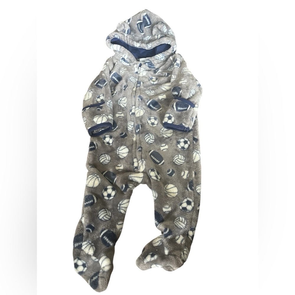 Cozy Sports-Themed One Piece 6-9 Month